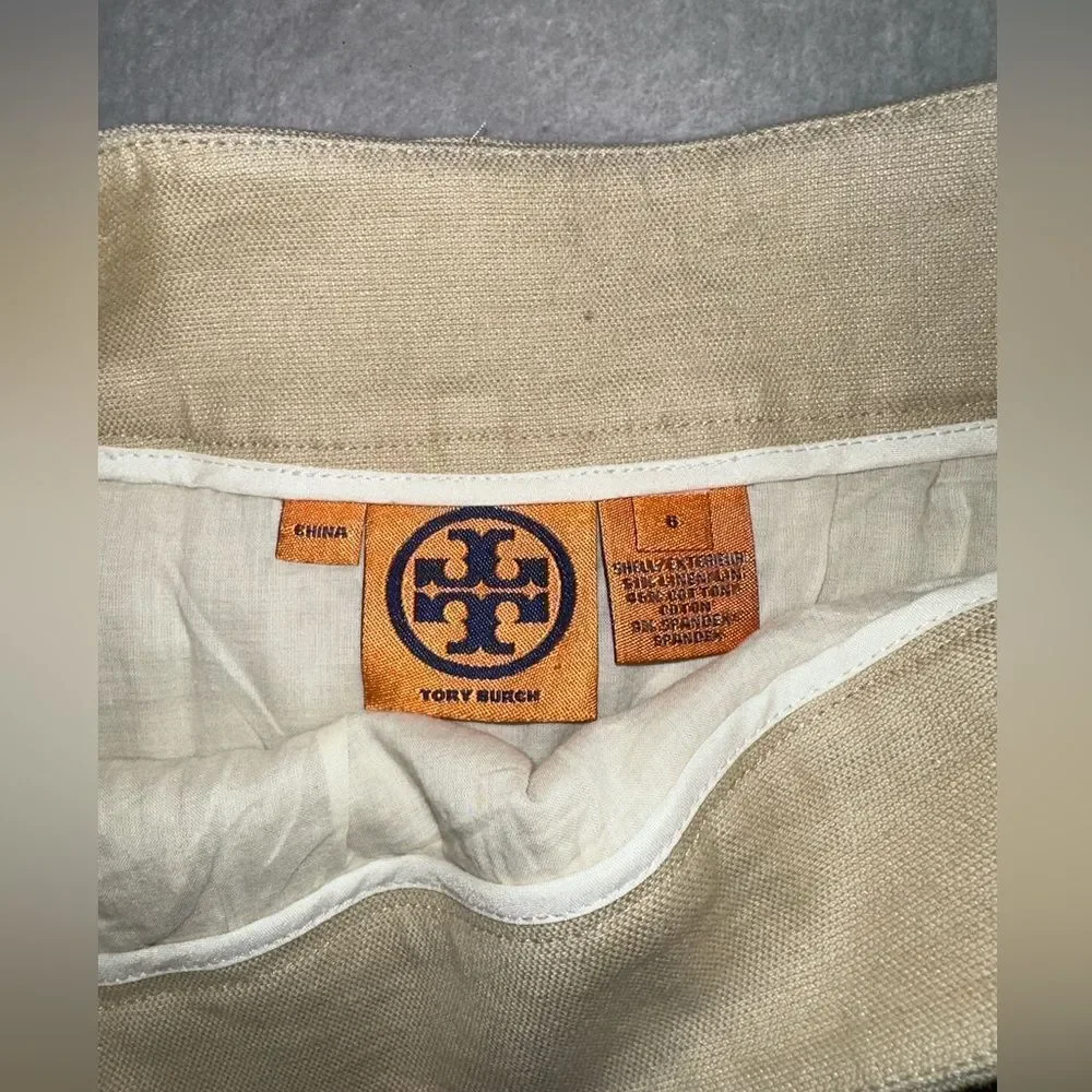 Tory Burch khaki tan skirt women’s size 6